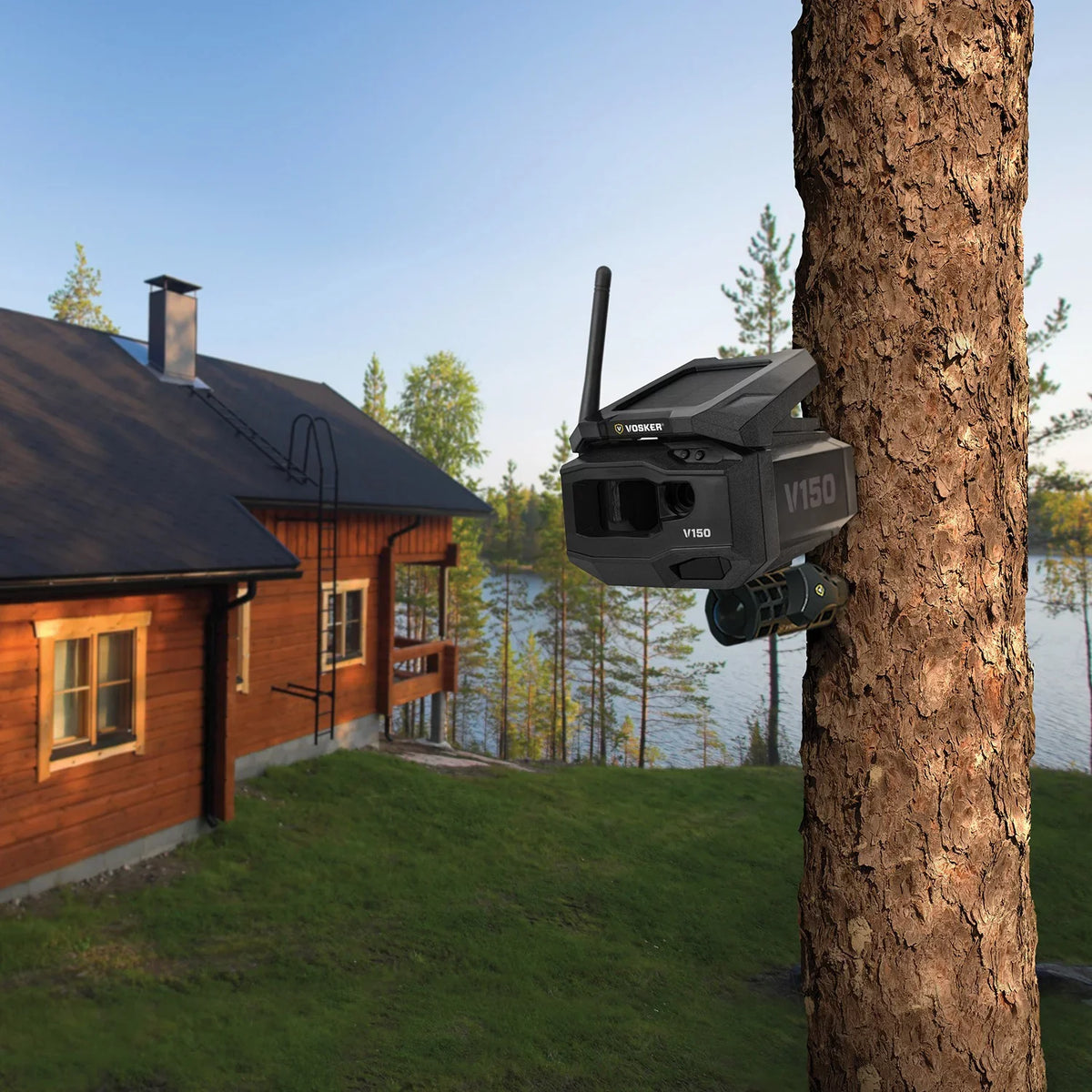 Cellular Outdoor (US Solar-Powered Nation LTE Security Wide V150 VOSKER 1202 Camera Network)