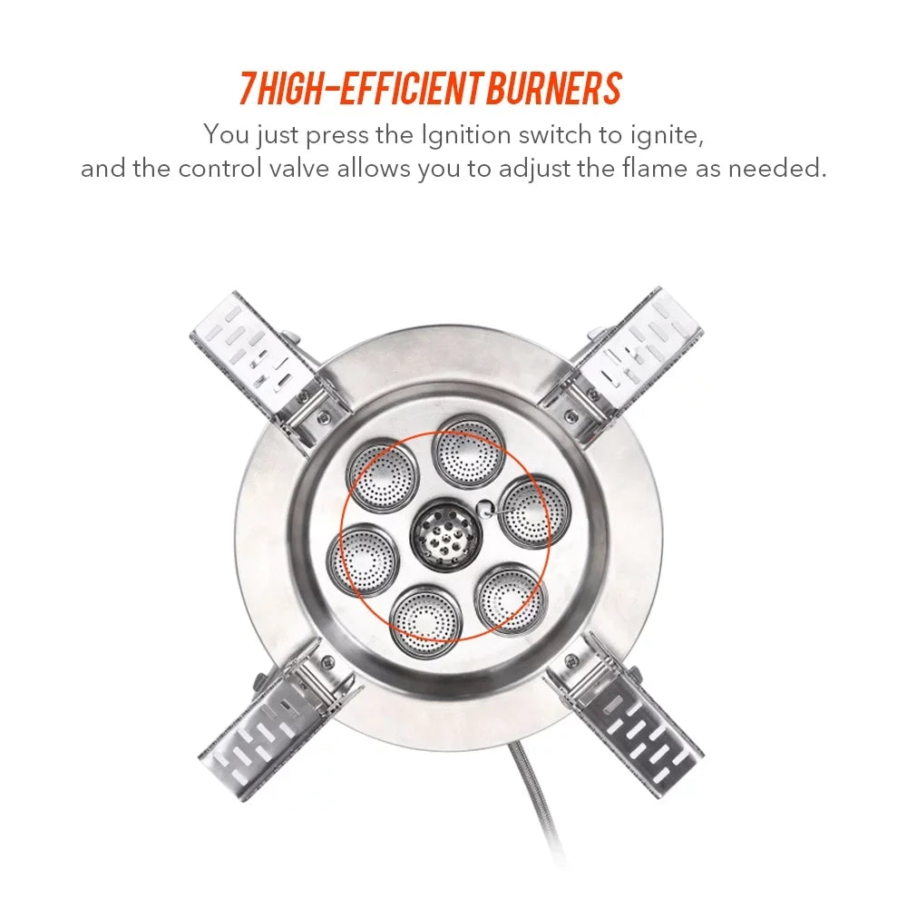 Backpacking 18000W Stove, Foldable BULIN High-power Stove Camping Hiking for