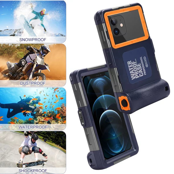 Housing Swimming Case UrbanX Phones all Lanyard Video P90 Snorkeling Up Protective Underwater 6.9 [15m/50ft] for Surfing Panasonic And Professional Inch LCD to with Diving Photo Waterproof