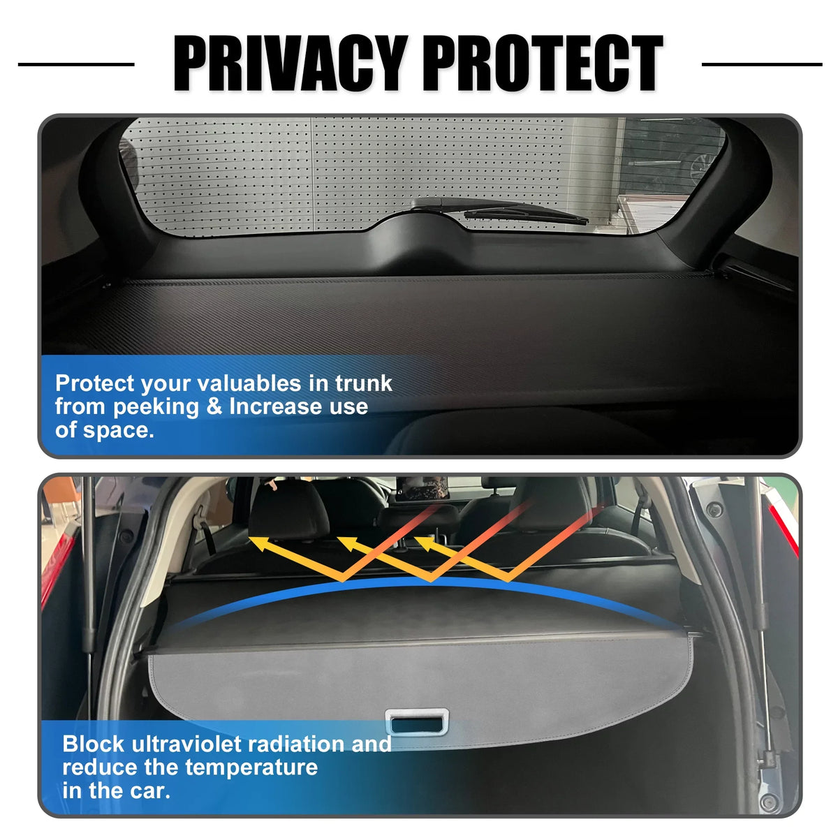 Shade Shield Rogue Fit Black Nissan Retractable Ajustable cover for Rear Cargo Trunk Cover Bargains Unique 2021-2024