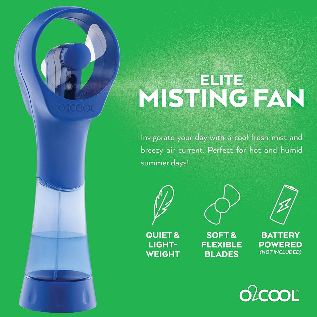 Fan Pack Personal Pink 2 for handheld 3.5 Elite Raspberry, Powered O2COOL inch Battery Cooling, Misting