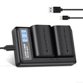 6D 90D Camera Dual R LP-E6NH 5D 7D 2950mAh 5DS Batteries EOS 80D R6 2-Pack 70D II/III/IV Canon Mark Charger and for R5 60D