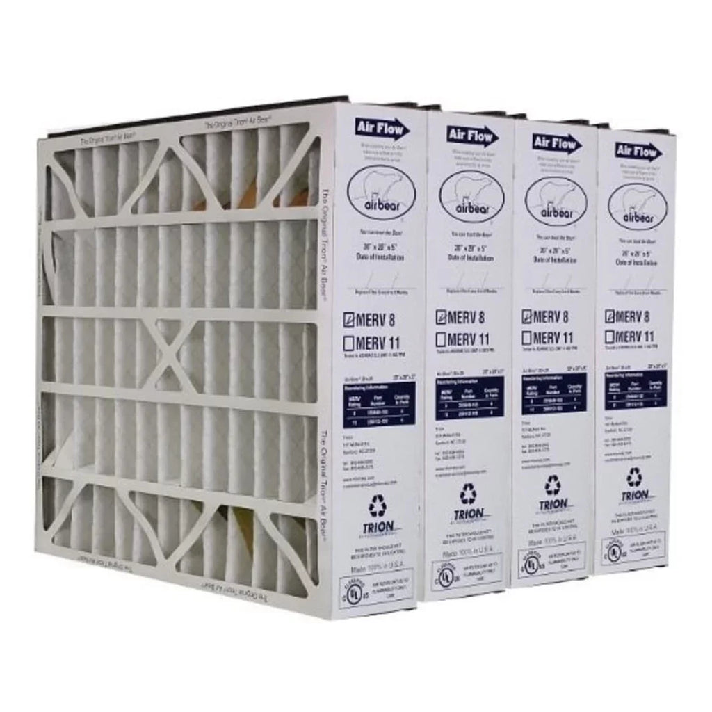 20 Pack) (4 Bear 5 20 x MERV Air Trion Purifier 255649-103 Air Inch Filter 8 x