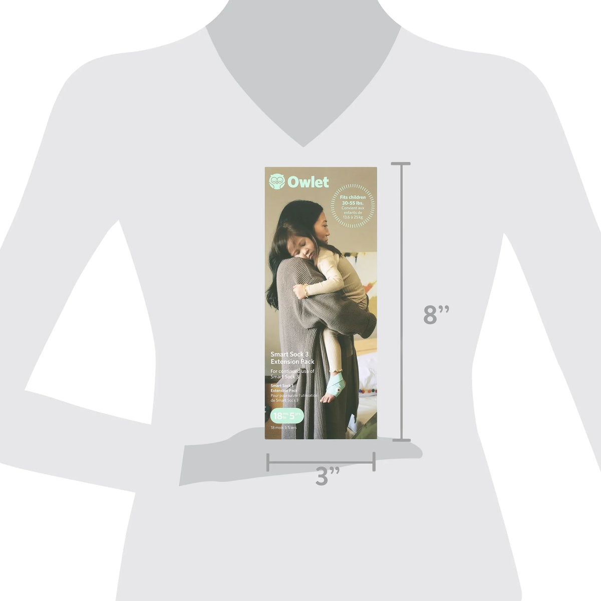 Sock BMEP3NNBBJ Monitor Extension Pack Video Dream Mint Owlet Green Baby