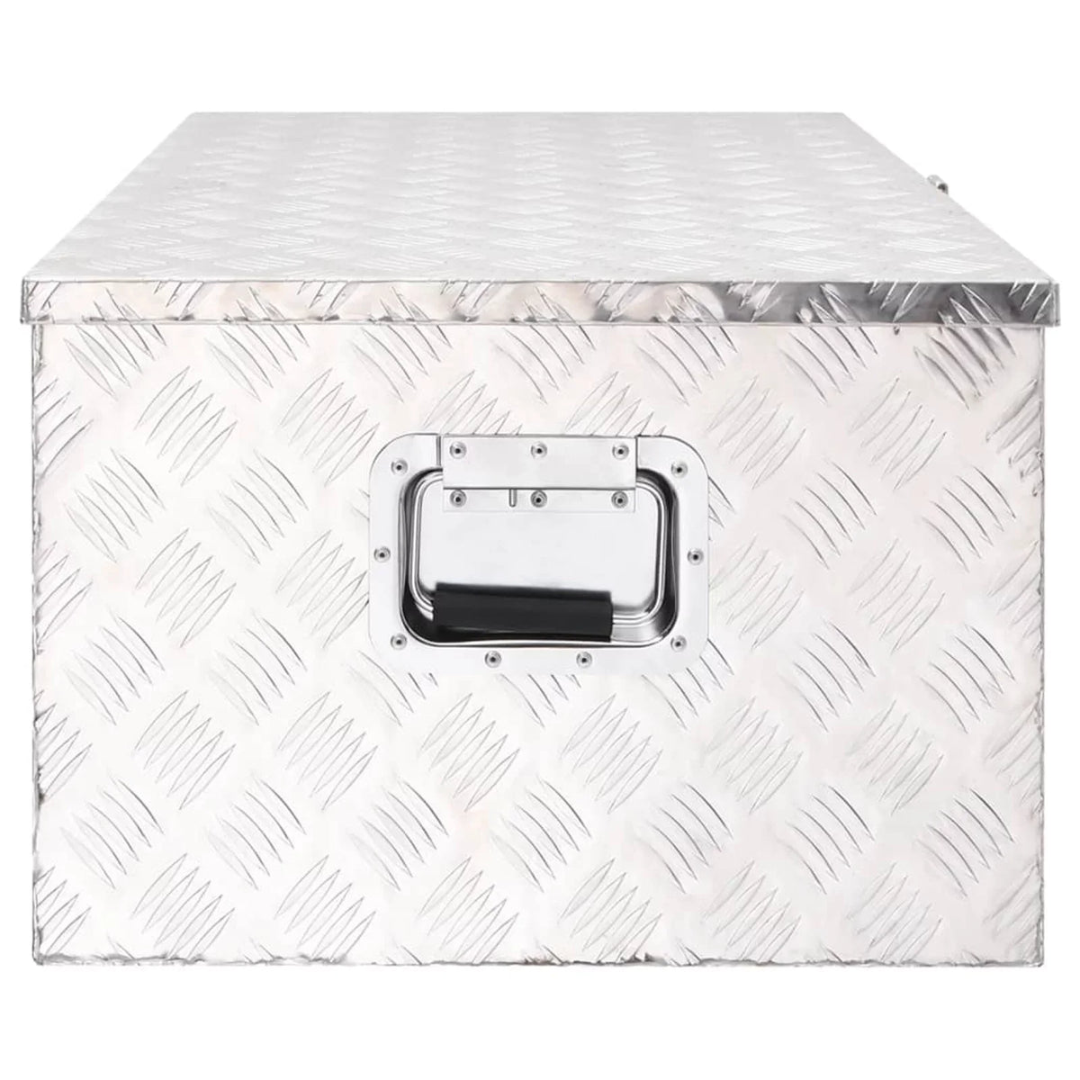 Organizer Case Trailer Lockable Toolbox x Garage, for (L Box 14.6 Vehicle, Tool Truck Trip Underbody Aluminum W x H) Silver Storage 39.4 21.7 x Anself Inches x Camping Box