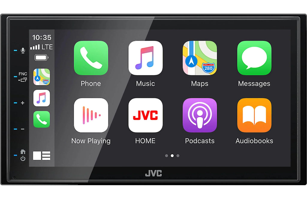 Touchscreen Phone & Rearview 6.75" Multimedia Camera Monitor+Absolute Magnet CAM880 fixed JVC KW-M56BT Receiver Holder w/ Digital