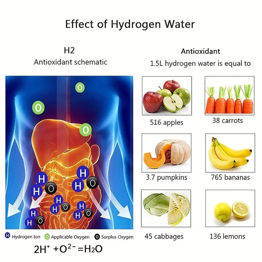 Bottle Water Filter Water for Antioxidant Hydrogen-Rich Appliance Home, Ionizer Masslatie