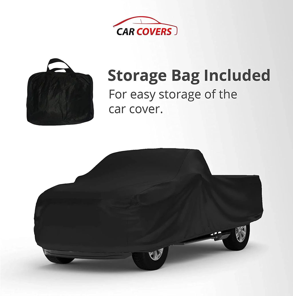 '- Ultra Cover Cab, Includes Looking Compatible Between Use Storage Keep Satin Crew Truck - Material Indoor 4.5 with Bag Black 2001-2004 GMC - Vehicle Soft Foot Sonoma - Indoor Bed
