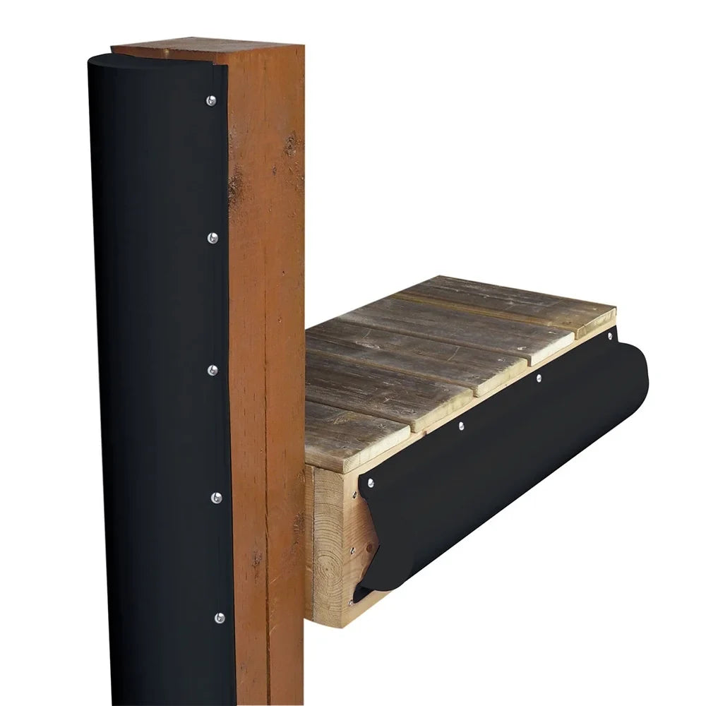 6' Capped Edge Top Bumper, Piling Dock End,