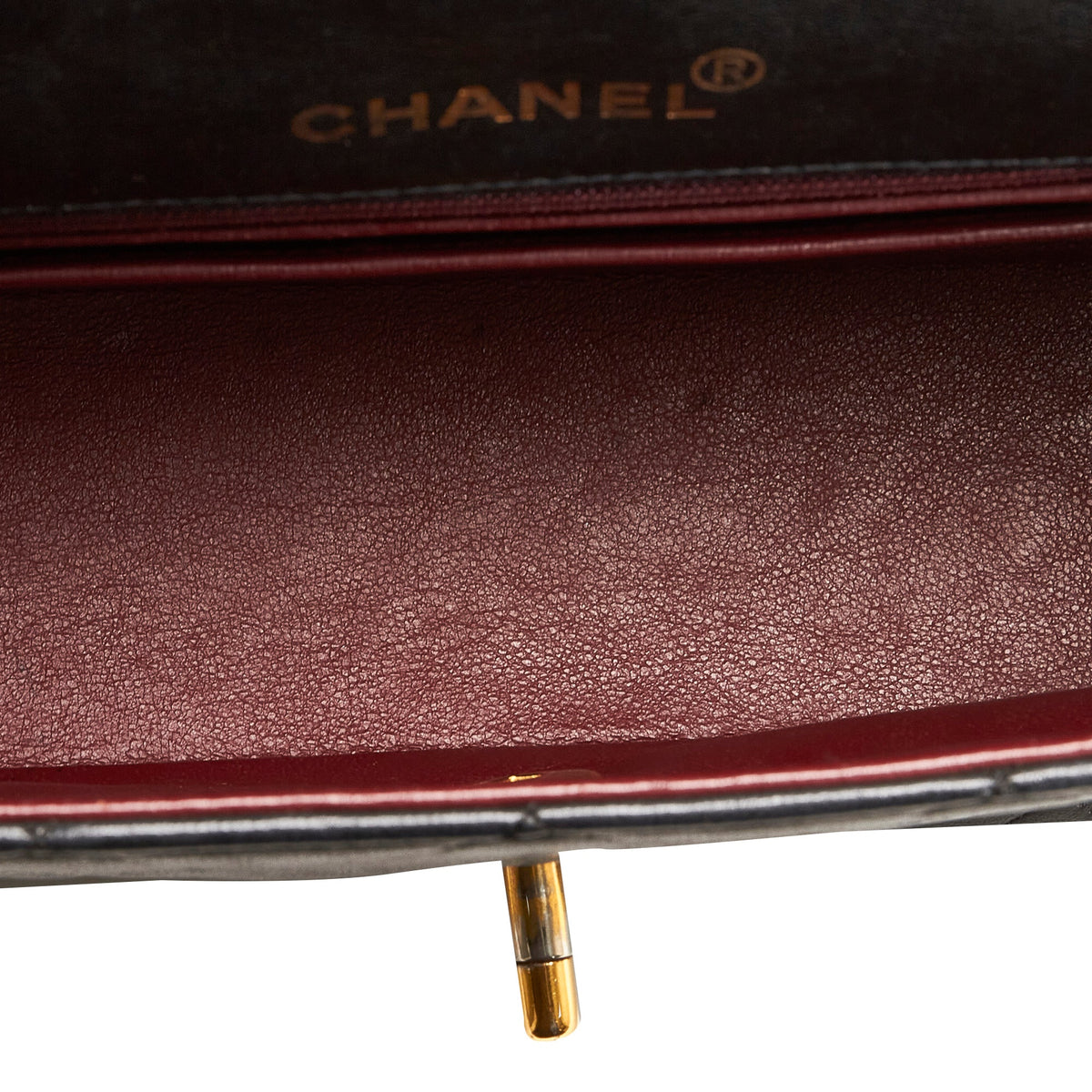 Leather Black Pre-Owned Crossbody Unisex Bag Flap Authenticated Small Lambskin (Good) Diana