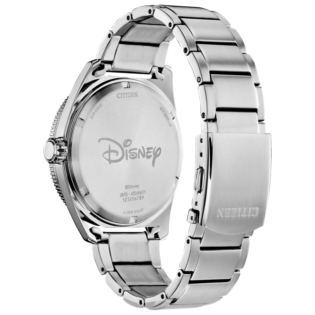 Disney Stainless Golfing Watch Men's - Mickey Citizen Mouse Steel AW1595-78W Eco-Drive