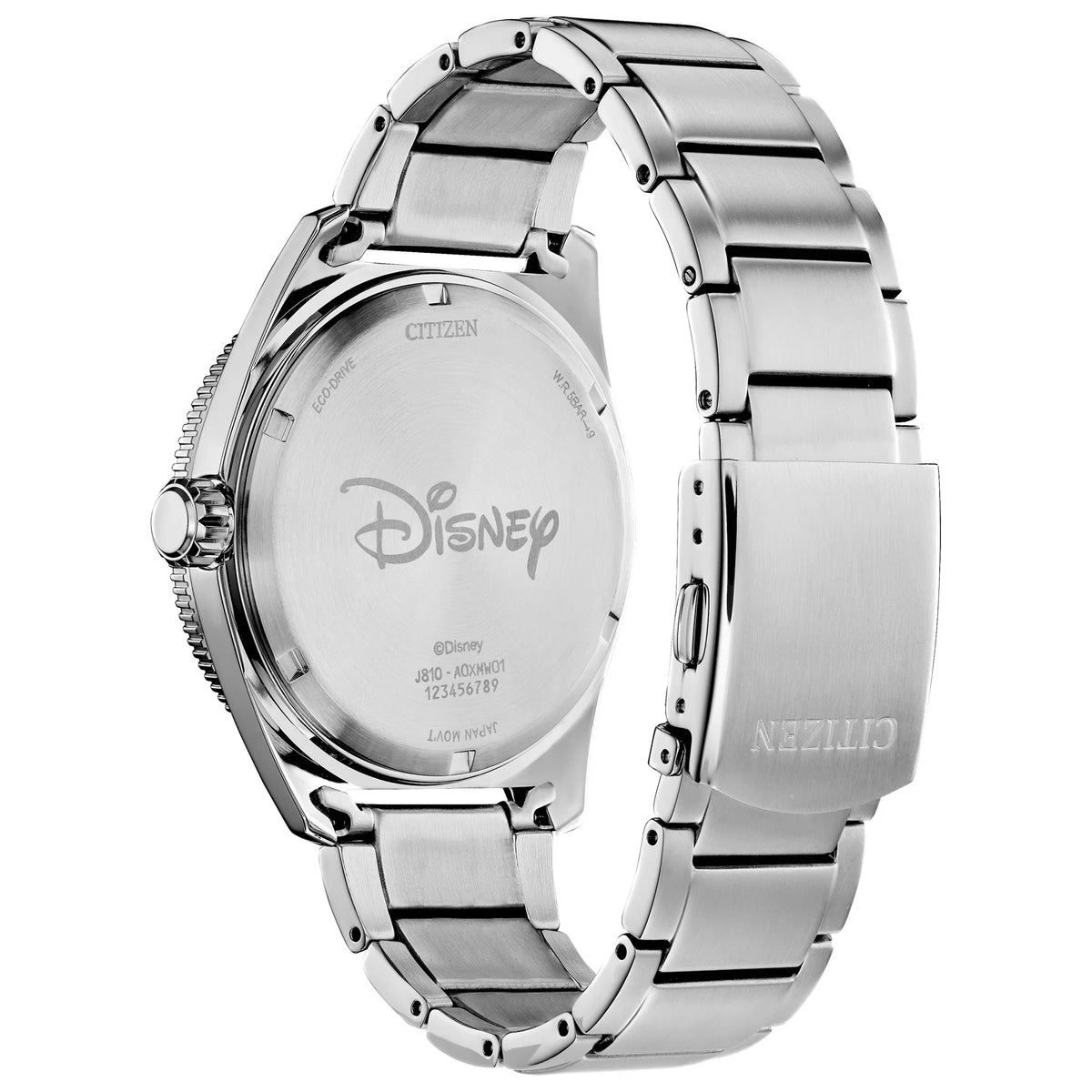 Disney Stainless Golfing Watch Men's - Mickey Citizen Mouse Steel AW1595-78W Eco-Drive
