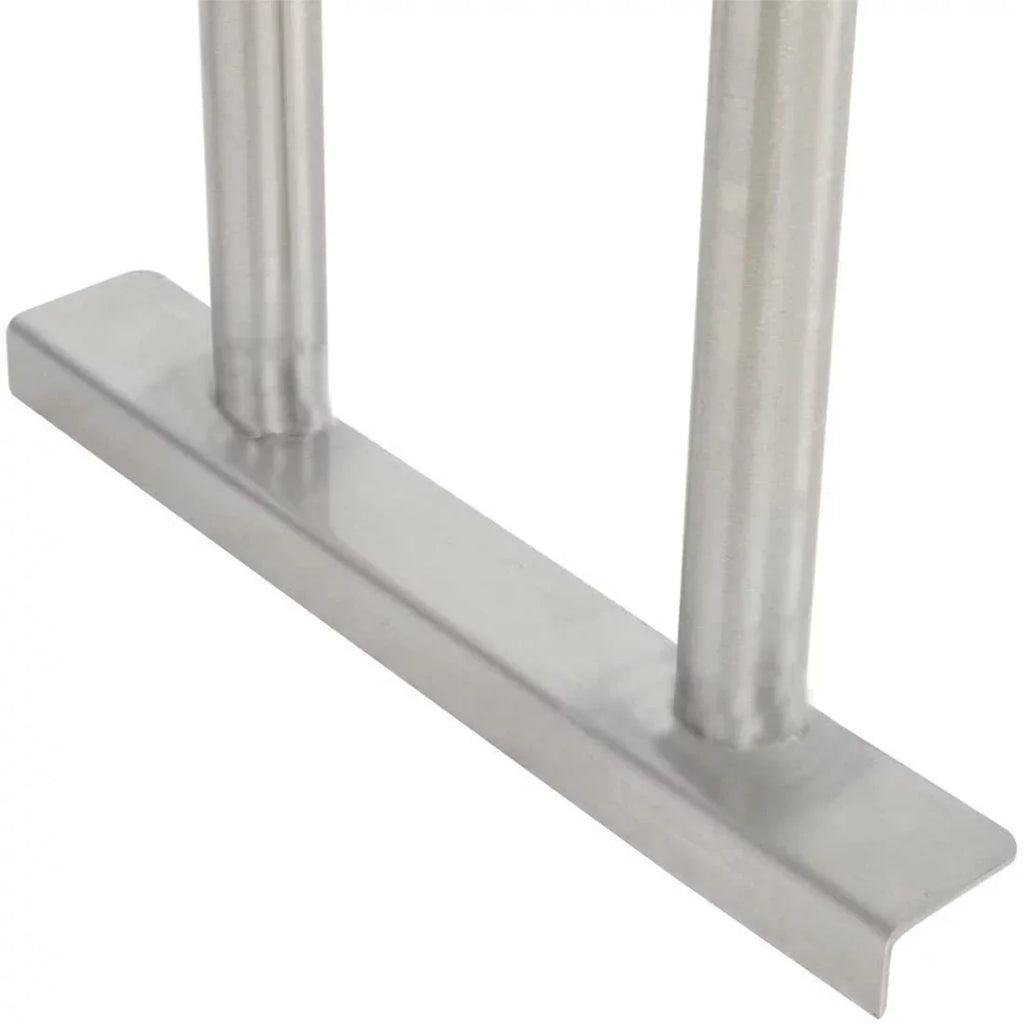 Stainless With 72" Prep Wide Shelves Work Metal Double Tier & Kitchen Steel x 18" Overshelf 12" Two | Table Shelving | Combo Table