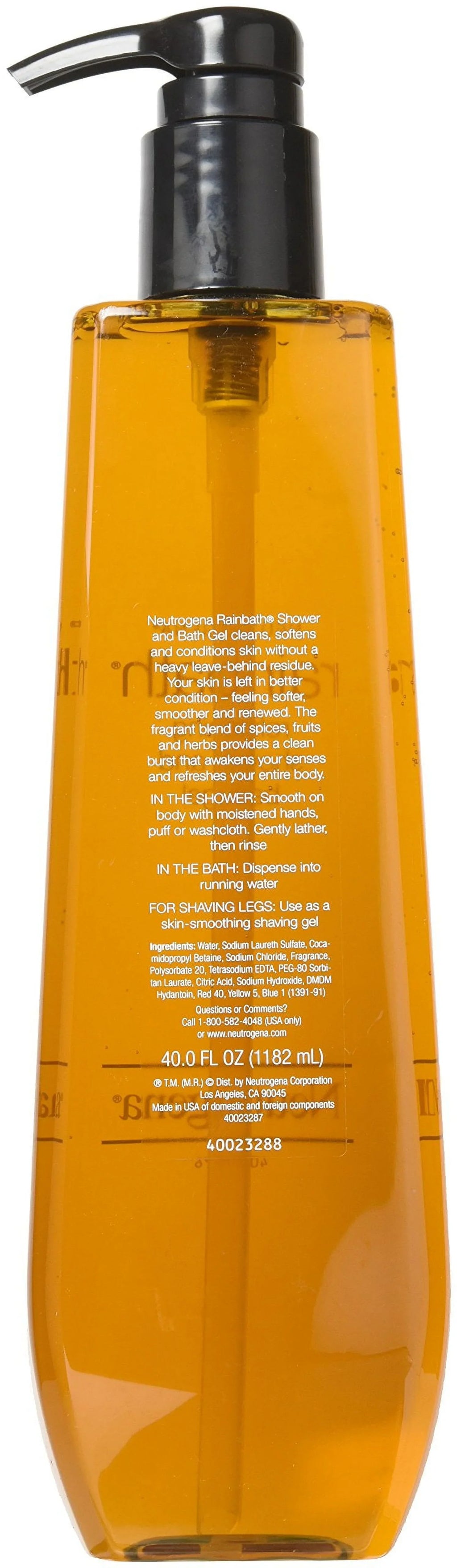 Rainbath Bath Gel, (3 Original, Neutrogena and 40 Pack) Oz Shower Fl Refreshing