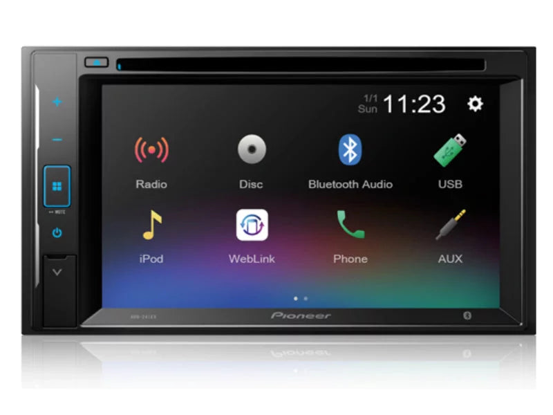Receiver + Plate Pioneer Backup DMH-241EX Camera Media Touchscreen Bluetooth DMH-241EX Plate + Bluetooth with Digital Digital with License Media License CameraPioneer Touchscreen Receiver Backup