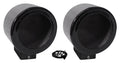 Rockville Speaker Mount 360° Black Swivel 2) Pods Surface Aluminum 5.25" MAC525B