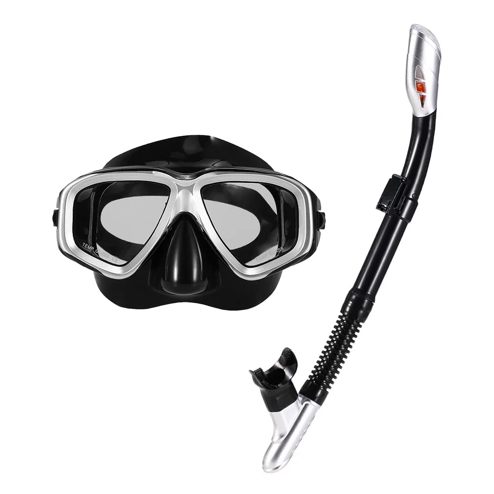 for Swimming Set Freediving Snorkel Set Tempered Men Women Goggles Lixada Diving -fog Glass Lens Adults Goggles Snorkeling