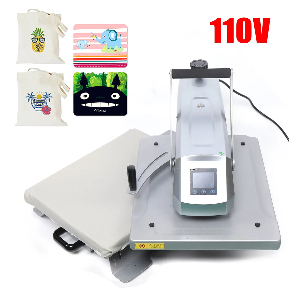 Transfer Away Printing 1600W Sublimation 16x20 T-Shirt Machine Press 3 Heat Transfer Machine Swing 1 Machine Combo Inch Heat Clothing in Aiqidi