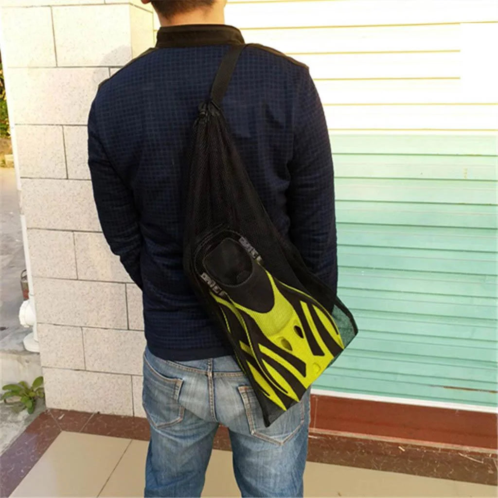 for Mesh Black Diving 5xDrawstring Bag Scuba Shoulder Strap Equipment Snorkel