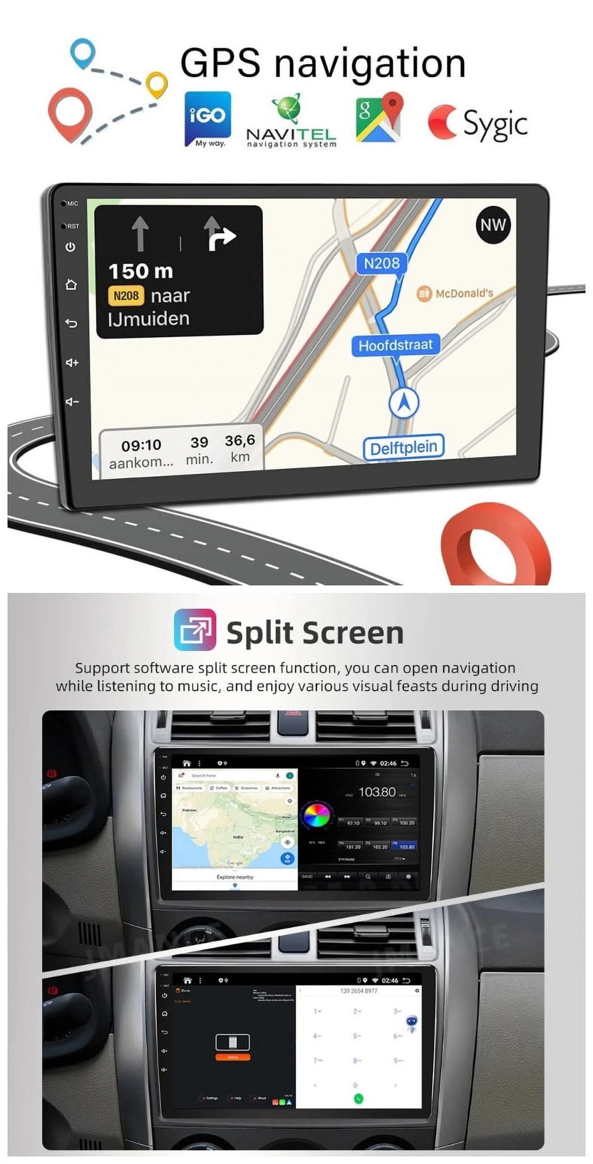 Carplay 2003-2007 Navigation Unit 12 Accord 2+32GB Car Head Android Radio Honda Stereo GPS Bluetooth For Wifi