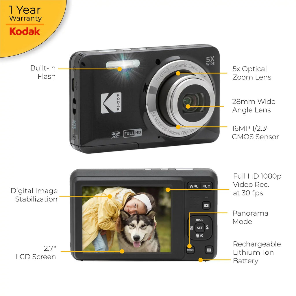 Digital Kodak Camera Accessories (Black) PIXPRO + FZ55