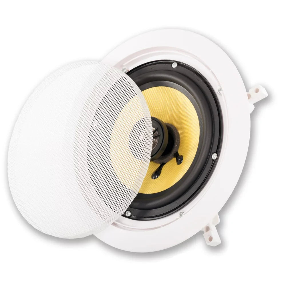 Surround Speakers, Goldwood Home Audio 7.2 Inch Channels, Sound (9 White) 6.5 HD726 Speakers Acoustic Mount Flush by 7.2 In-Wall/Ceiling Theater