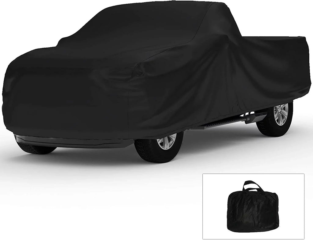 '- Ultra Cover Cab, Includes Looking Compatible Between Use Storage Keep Satin Crew Truck - Material Indoor 4.5 with Bag Black 2001-2004 GMC - Vehicle Soft Foot Sonoma - Indoor Bed