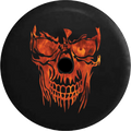 Flaming Hell Inch and Skull Cover 33 Wrangler Tire for Back 2018 RV Face JL Camera Backup 2019 Fire Jeep Spare Real