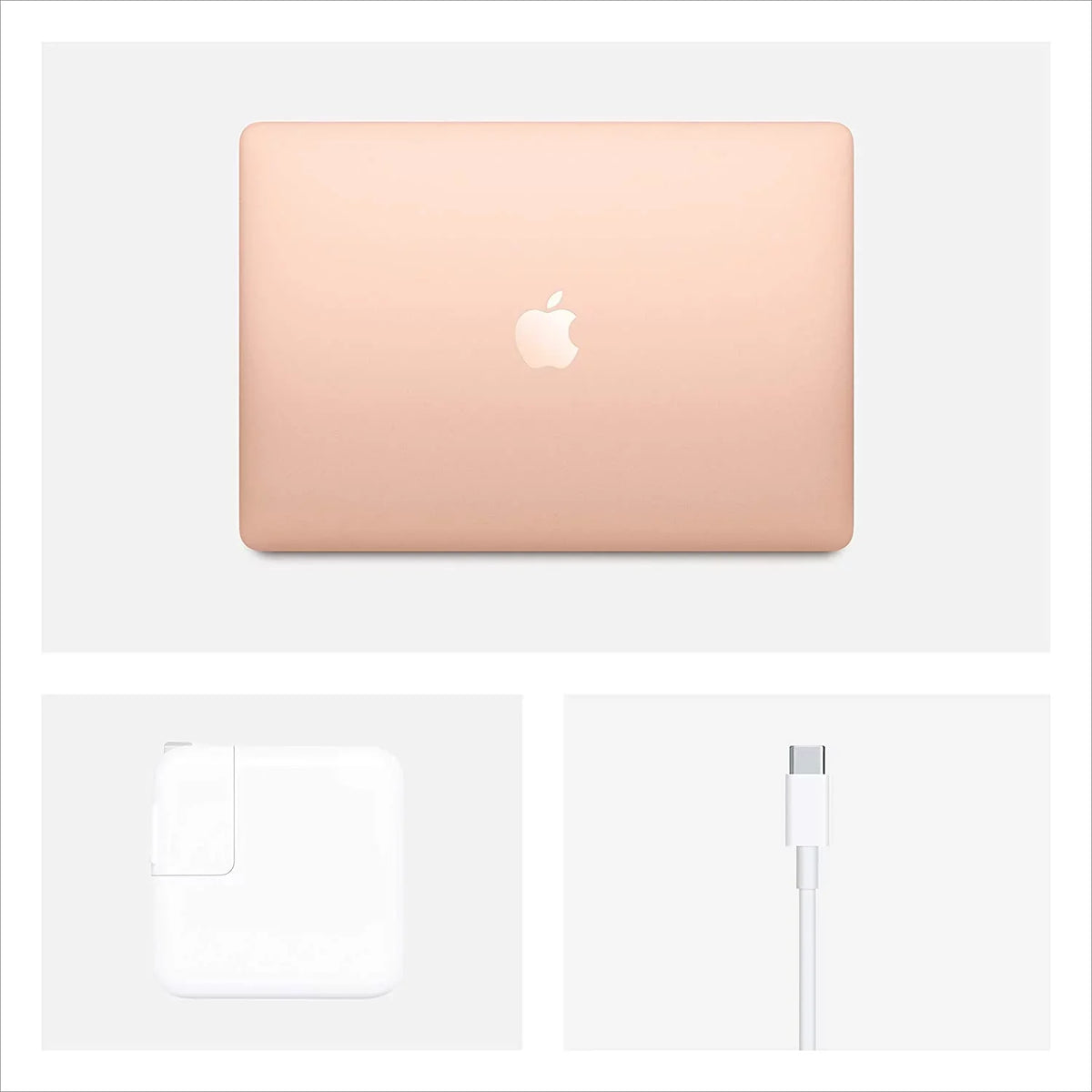(Used) Air display RAM 256GB 16GB MacBook Pre-Owned 13.3 10th 1.1 Gen Dual-Core i3 GHz Gold Retina Core SSD