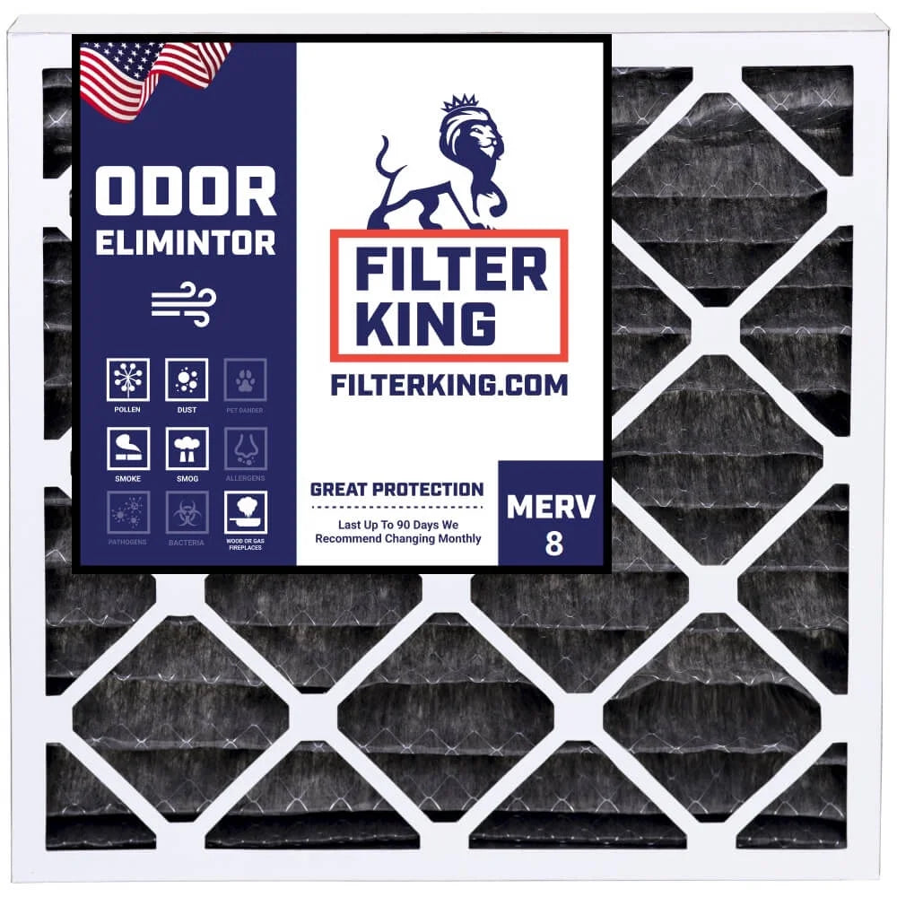 17x25x1 | | Furnace 25 17 IN x Filters Filter A/C Size: Pleated King Filter Air | Carbon MERV HVAC .75" 4-PACK Actual | 8 x USA MADE