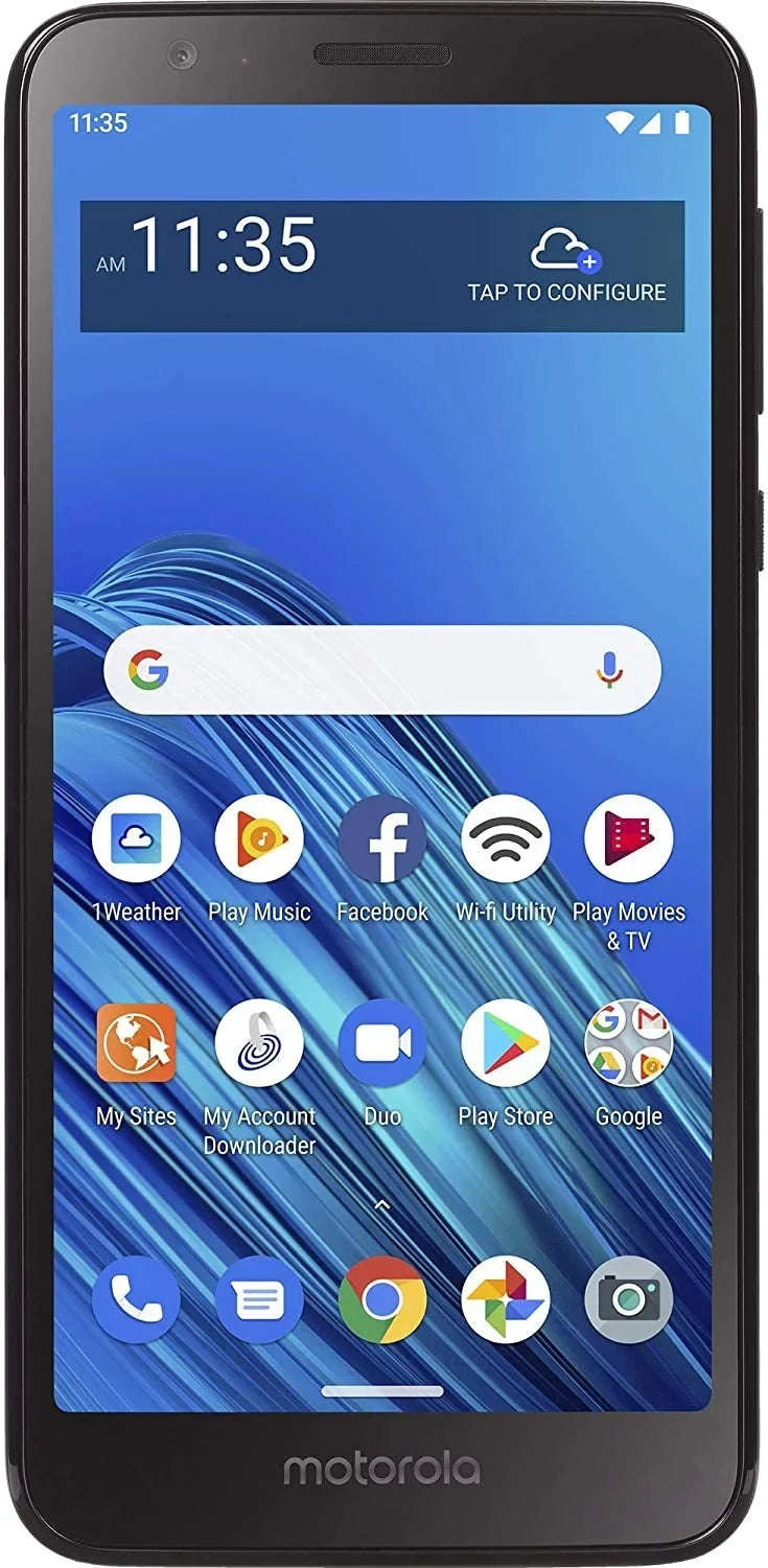 Prepaid E6 Black Motorola Moto TracFone 4G Smartphone 32GB Locked LTE