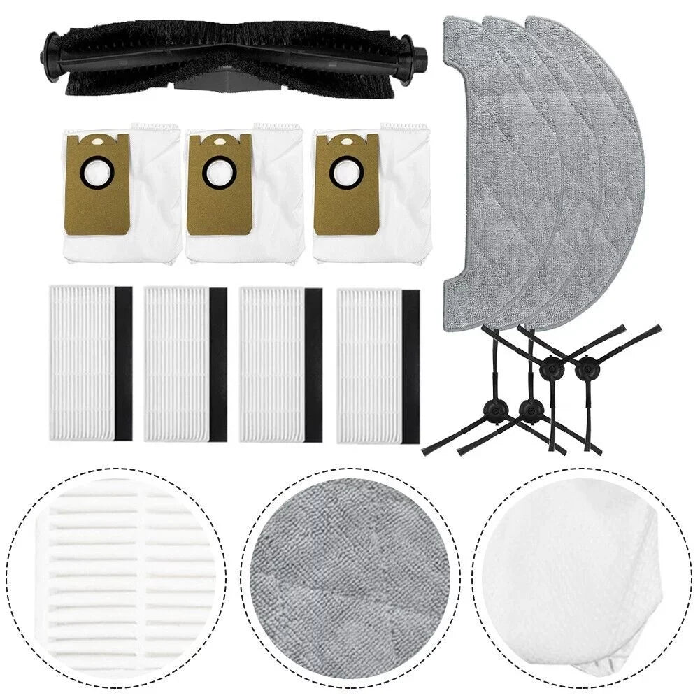 For Parts High-Quality Cleaner AIRROBO Mop Bags Dust Vacuum Brush Pads T10+Robot