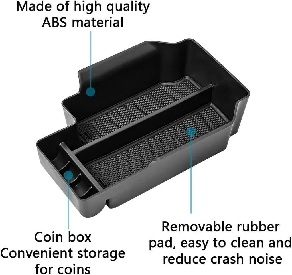 Storage 2018 2017 Accessories 2021 Center Armrest Organizer Black 2015 Console with 2020 2019 Compatible 2016 Box, EDBETOS Canyon Tray Secondary 2022 GMC Colorado Chevy Glove