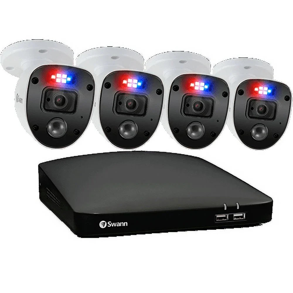 Full TB DVR Swann HDD 4 Enforcer HD 1 System, Camera 4 Channel 1080p Security