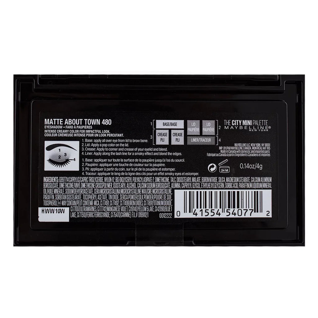 About Makeup, oz Mini City Matte 0.14 2) Palette of Eyeshadow Town, The Maybelline (Pack