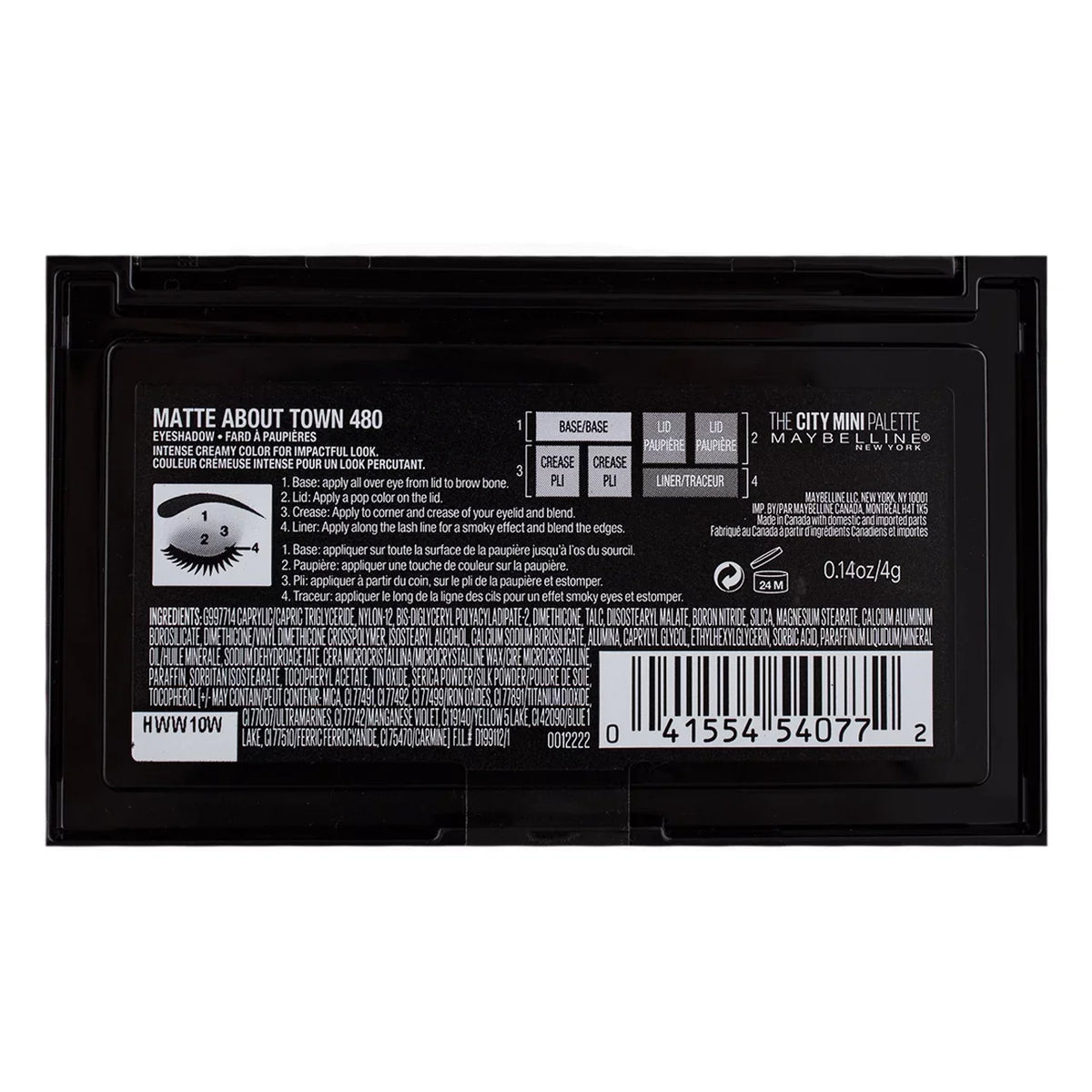 About Makeup, oz Mini City Matte 0.14 2) Palette of Eyeshadow Town, The Maybelline (Pack