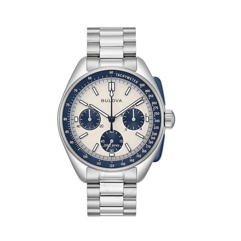 Lunar Archive Pilot Watch Dial Quartz Men's Chronograph Silver