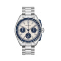 Lunar Archive Pilot Watch Dial Quartz Men's Chronograph Silver