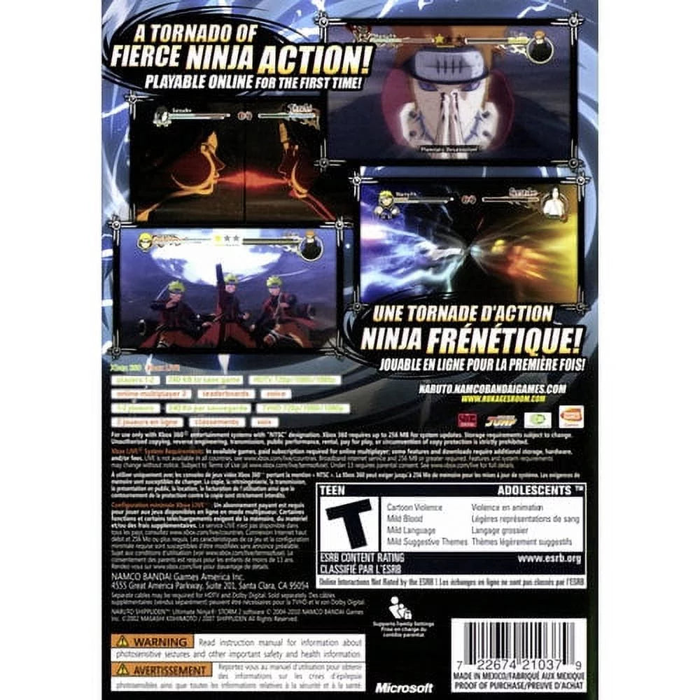 Namco Ninja Naruto Storm (Xbox Ultimate - Shippuden: Game Video 360) 2