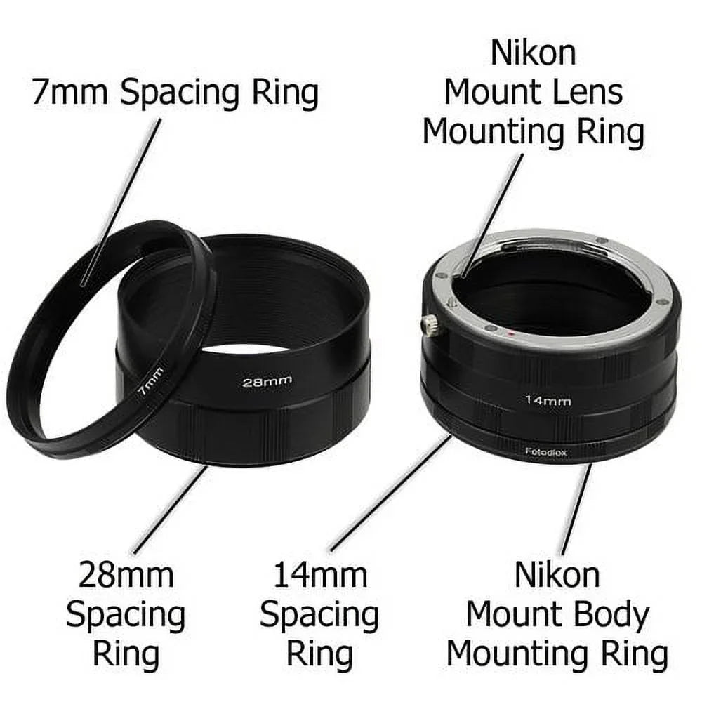 D2X, Ring 48a Macro D3, LED Kit Fotodiox D100, D200, Photography, D700, Extreme D4, D2Hs, D300S, D2Xs, Macro Pro Extension D1X, with fits D1H, for Nikon D40 Light D1, D800, D2H, D800E, D3s, D300, D3X,