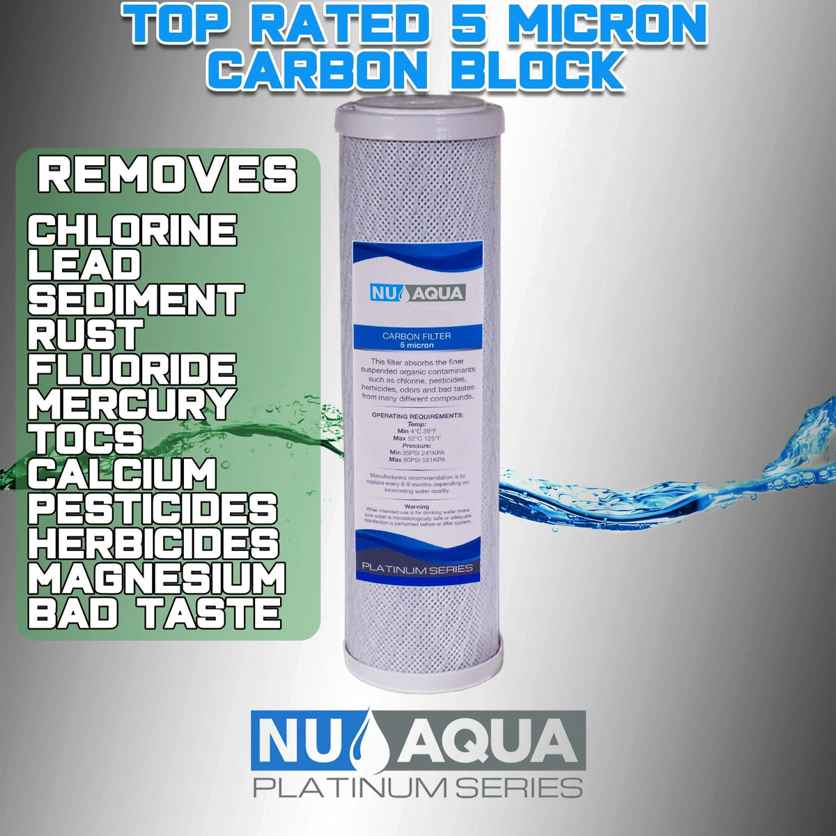Stage Water System Filtration NU Aqua Countertop 1