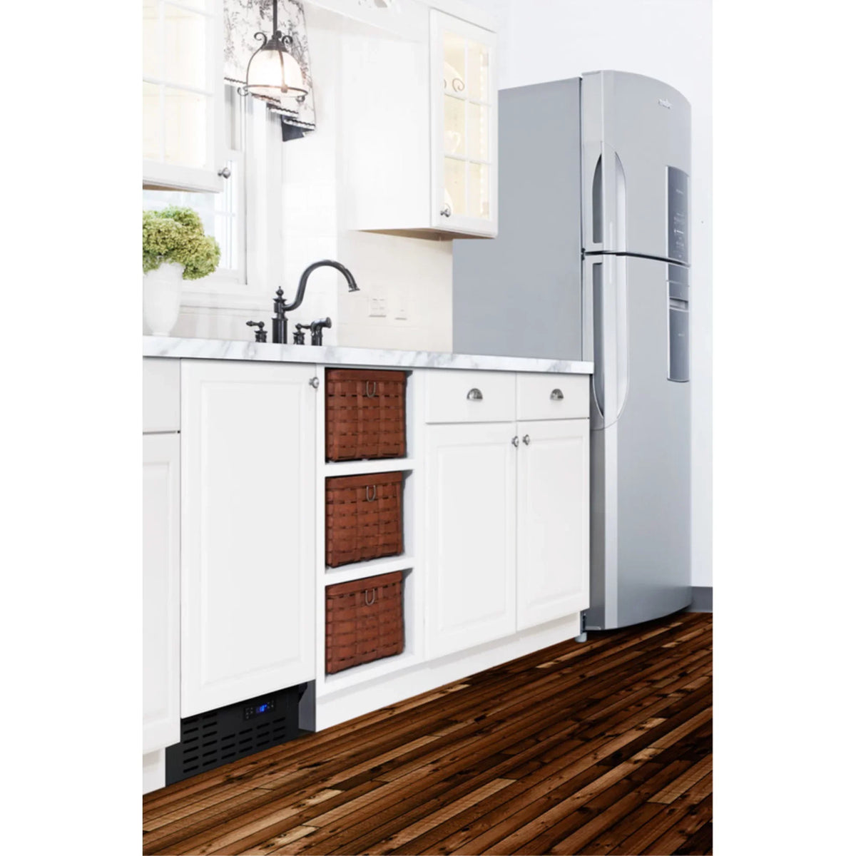 built-in and compliant a lock 18" all-refrigerator digital wide front thermostat door, panel-ready with undercounter ADA