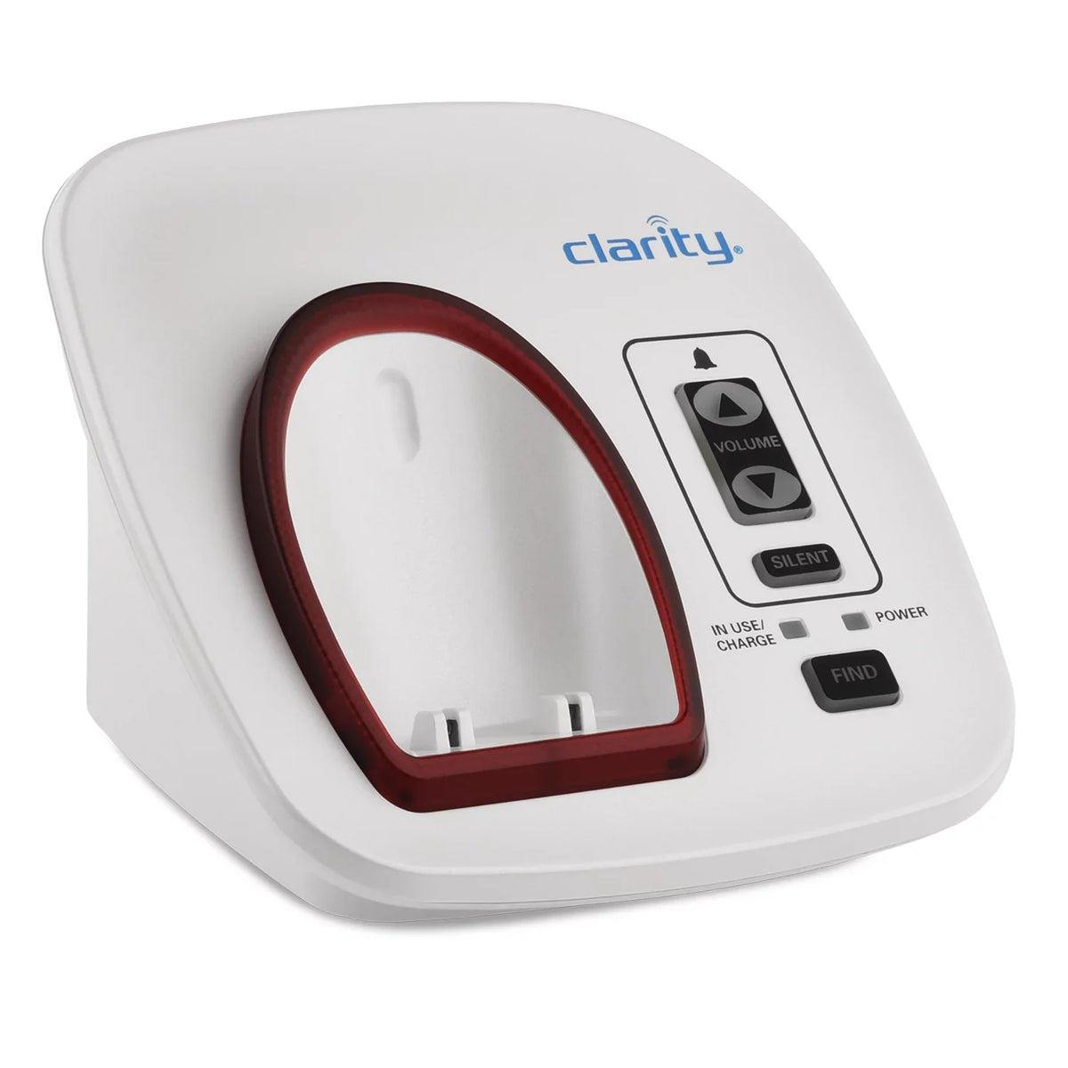 Cordless White Clarity Caller Speakerphone Button Talking with ID, Big Amplified