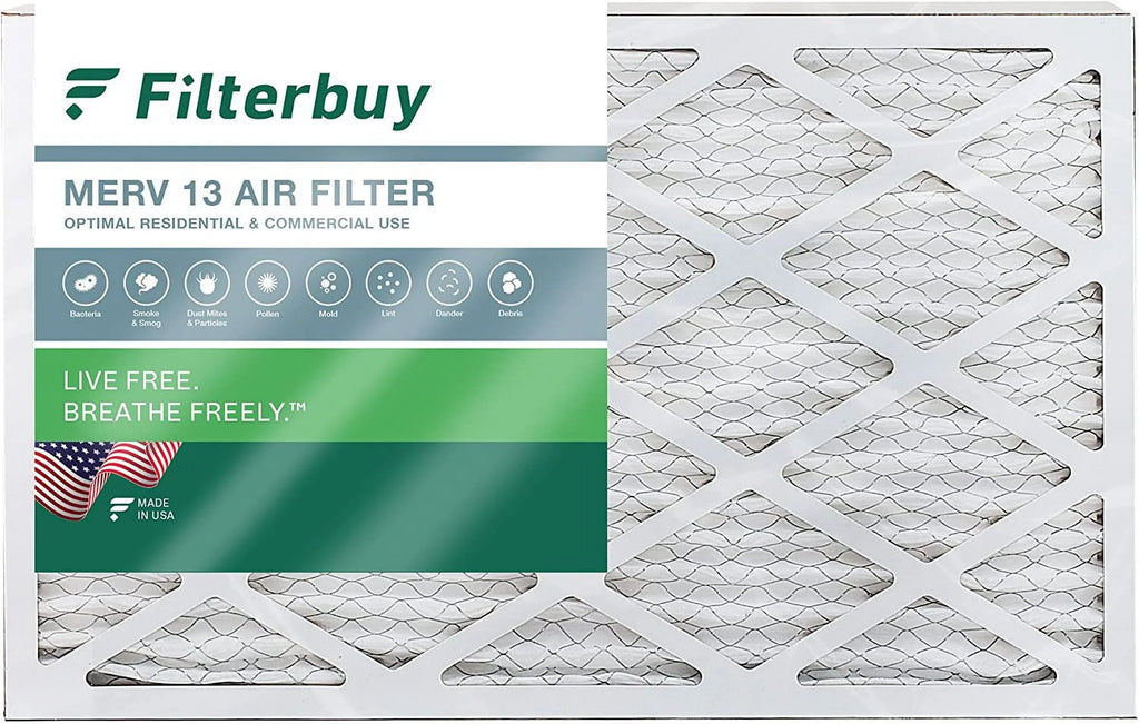 13 Furnace (1-Pack) AC Air HVAC 10x24x1 Filters Pleated MERV Filterbuy