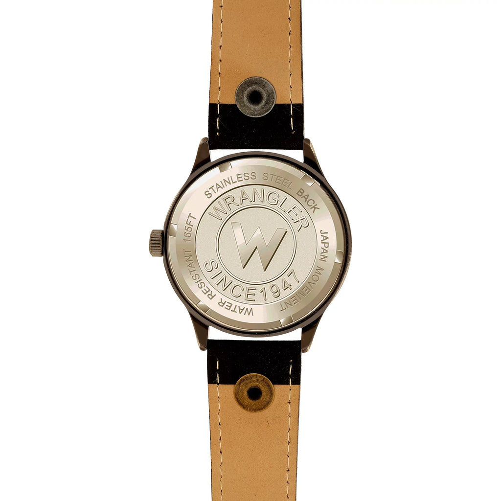 Dial, Blue Wrangler Black Strap 40mm Watch