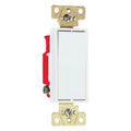 White, Decorator Wire Side 1-Pole Back 20A, Switch, & 120/277V, Each Legrand 2621WCC8