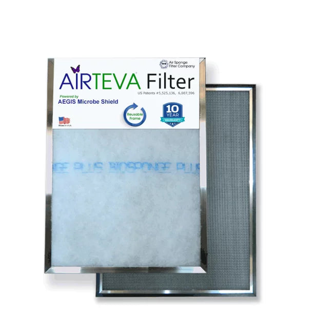1) 1/2 Replacement Biosponge 23 1/2 Airteva 21 Filter Plus 1/2 x Furnace x x 21 Size: Actual x (1) 1/2 With 3/4" 23 Pad AC,