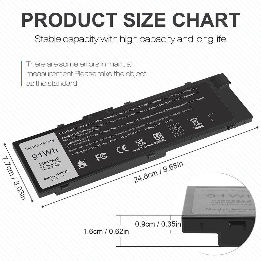 Battery 7510 7720 M7710 M28DH,T05W1 M28DH 0FNY7 M7510 7520 T05W1 Precision For