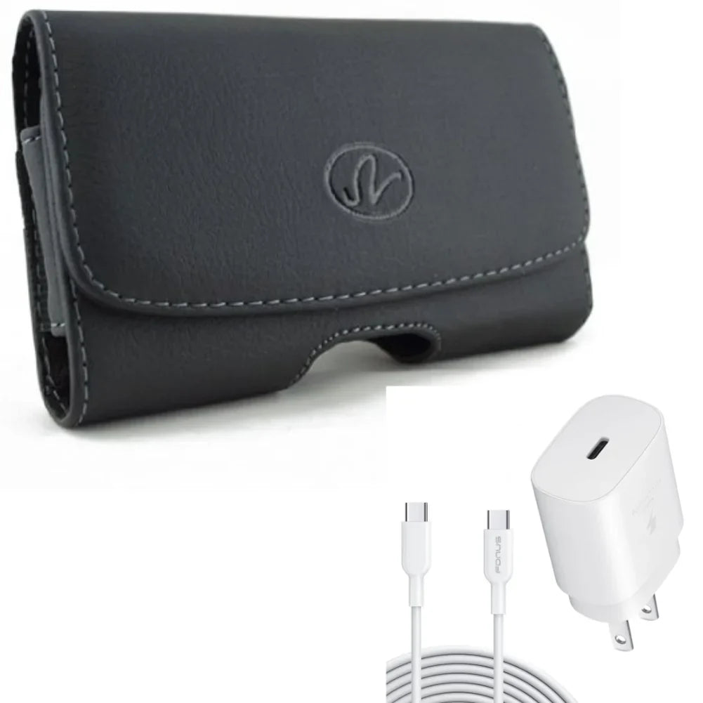 Premier PD Clip LG (L455DL), 5 - Jitterbug Type-C Smart3 Lively ThinQ, G8X 6ft Stylo Case Leather Cable Swivel for Belt Charger Plus Pro w ThinQ, Plus, 25W 4 G7 Harmony USB-C 4 Fast Home