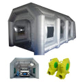Blowers 2 Inflatable Painting 19.6*9.8*8.2ft Spray INTBUYING Tent Booth Paint with Cabin External Car Portable